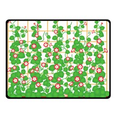 Flowering Vine Vine Ivy Flowers Double Sided Fleece Blanket (small)  by Pakrebo