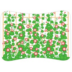 Flowering Vine Vine Ivy Flowers Velour Seat Head Rest Cushion by Pakrebo