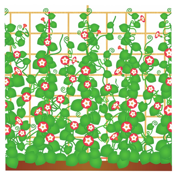 Flowering Vine Vine Ivy Flowers Wooden Puzzle Square