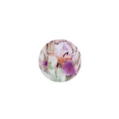 Iris Digital Painting Flower Pastel 1  Mini Magnets by Pakrebo