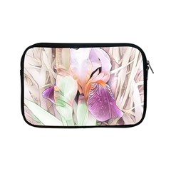 Iris Digital Painting Flower Pastel Apple Ipad Mini Zipper Cases by Pakrebo