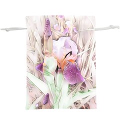 Iris Digital Painting Flower Pastel  Lightweight Drawstring Pouch (xl)