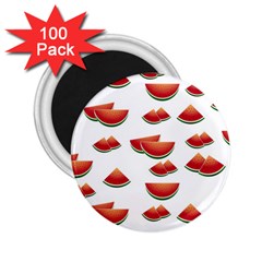 Summer Watermelon Pattern 2 25  Magnets (100 Pack)  by Pakrebo