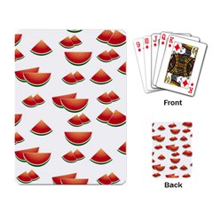 Summer Watermelon Pattern Playing Cards Single Design (rectangle) by Pakrebo