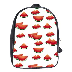 Summer Watermelon Pattern School Bag (large) by Pakrebo