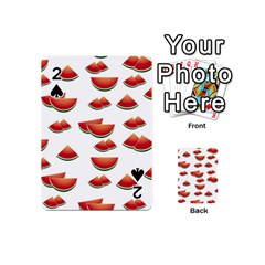 Summer Watermelon Pattern Playing Cards 54 Designs (mini) by Pakrebo