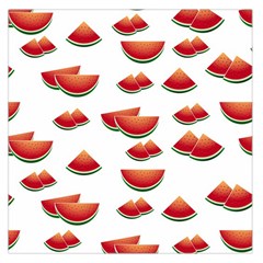 Summer Watermelon Pattern Large Satin Scarf (square) by Pakrebo