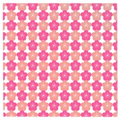 Sakura Flower Pattern Wooden Puzzle Square