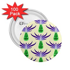 Thistles Purple Flora Flowering 2 25  Buttons (100 Pack)  by Pakrebo