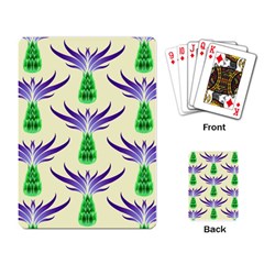 Thistles Purple Flora Flowering Playing Cards Single Design (rectangle) by Pakrebo