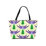 Thistles Purple Flora Flowering Classic Shoulder Handbag Back