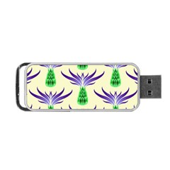 Thistles Purple Flora Flowering Portable Usb Flash (one Side) by Pakrebo