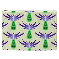 Thistles Purple Flora Flowering Cosmetic Bag (xxl)