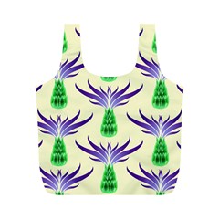 Thistles Purple Flora Flowering Full Print Recycle Bag (m) by Pakrebo