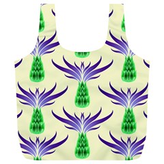 Thistles Purple Flora Flowering Full Print Recycle Bag (xl) by Pakrebo