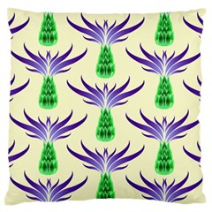 Thistles Purple Flora Flowering Large Flano Cushion Case (two Sides) by Pakrebo