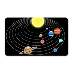 Solar System Planets Sun Space Magnet (rectangular) by Pakrebo