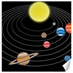 Solar System Planets Sun Space Canvas 12  X 12  by Pakrebo