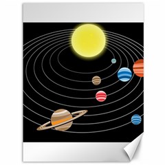 Solar System Planets Sun Space Canvas 36  X 48  by Pakrebo