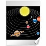 Solar System Planets Sun Space Canvas 36  x 48  35.26 x46.15  Canvas - 1