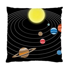 Solar System Planets Sun Space Standard Cushion Case (one Side) by Pakrebo