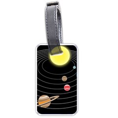 Solar System Planets Sun Space Luggage Tag (one Side) by Pakrebo