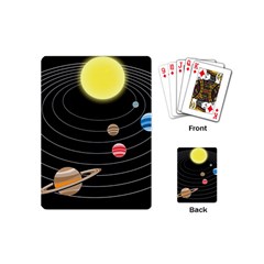 Solar System Planets Sun Space Playing Cards Single Design (mini) by Pakrebo