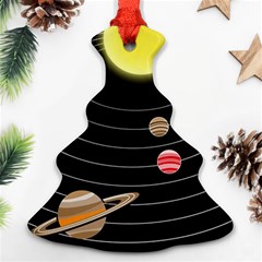 Solar System Planets Sun Space Christmas Tree Ornament (two Sides) by Pakrebo