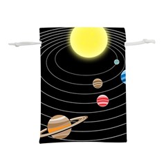 Solar System Planets Sun Space Lightweight Drawstring Pouch (s)