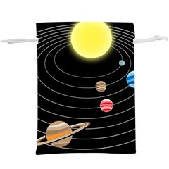 Solar System Planets Sun Space  Lightweight Drawstring Pouch (xl)