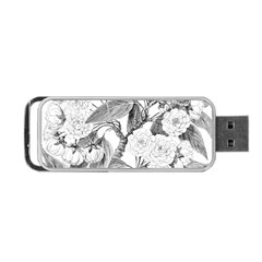 Vintage Cherry Blossom Flowers Portable Usb Flash (two Sides) by Pakrebo