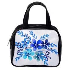 Watercolour Flowers Watercolor Classic Handbag (one Side) by Pakrebo