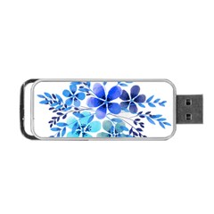 Watercolour Flowers Watercolor Portable Usb Flash (two Sides) by Pakrebo