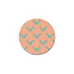 Turquoise Dragonfly Insect Paper Golf Ball Marker (10 Pack) by Pakrebo