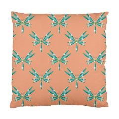 Turquoise Dragonfly Insect Paper Standard Cushion Case (one Side) by Pakrebo