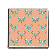 Turquoise Dragonfly Insect Paper Memory Card Reader (square 5 Slot) by Pakrebo