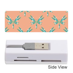 Turquoise Dragonfly Insect Paper Memory Card Reader (stick) by Pakrebo