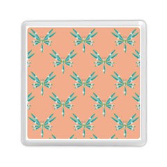 Turquoise Dragonfly Insect Paper Memory Card Reader (square) by Pakrebo