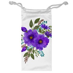 Watercolour Flowers Spring Floral Jewelry Bag by Pakrebo