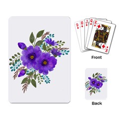 Watercolour Flowers Spring Floral Playing Cards Single Design (rectangle) by Pakrebo