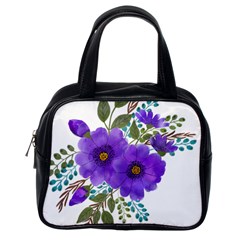 Watercolour Flowers Spring Floral Classic Handbag (one Side) by Pakrebo