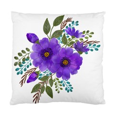 Watercolour Flowers Spring Floral Standard Cushion Case (two Sides) by Pakrebo