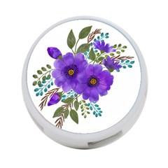 Watercolour Flowers Spring Floral 4-port Usb Hub (two Sides) by Pakrebo