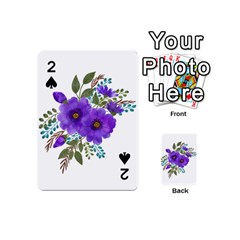 Watercolour Flowers Spring Floral Playing Cards 54 Designs (mini) by Pakrebo