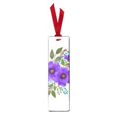 Watercolour Flowers Spring Floral Small Book Marks by Pakrebo