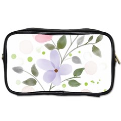 Spring Watercolour Flowers Toiletries Bag (one Side) by Pakrebo