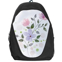 Spring Watercolour Flowers Backpack Bag by Pakrebo