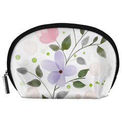 Spring Watercolour Flowers Accessory Pouch (large) by Pakrebo