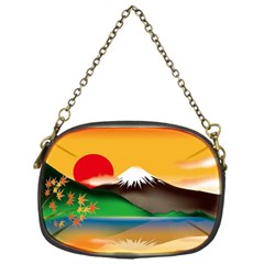 Mount Fuji Japan Lake Sun Sunset Chain Purse (one Side) by Pakrebo