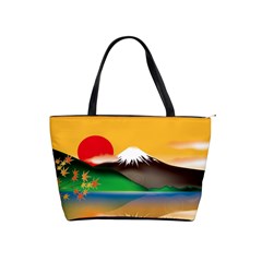 Mount Fuji Japan Lake Sun Sunset Classic Shoulder Handbag by Pakrebo